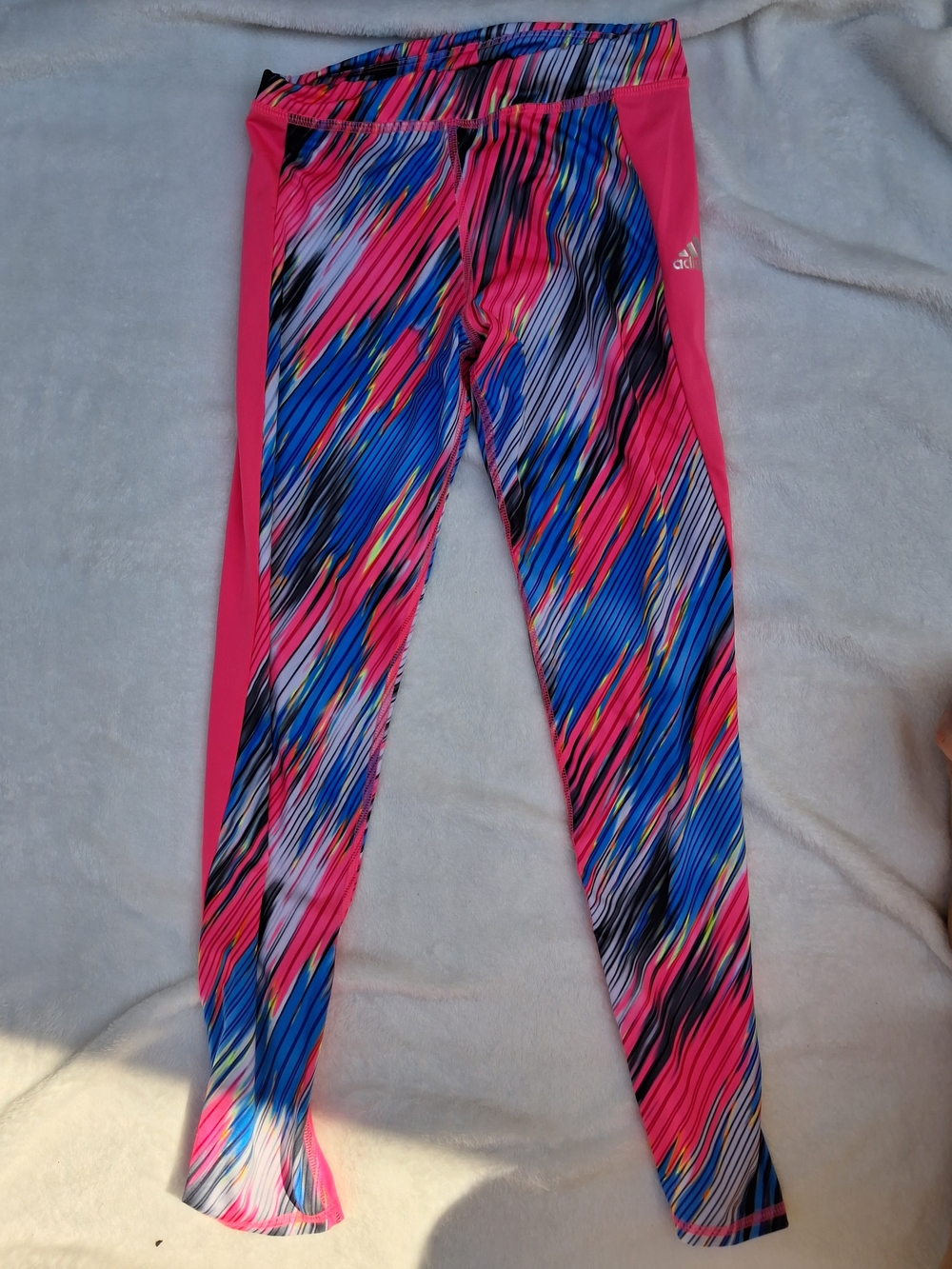 adidas Pink Multi-Color Girls' Active Leggings